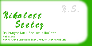 nikolett stelcz business card